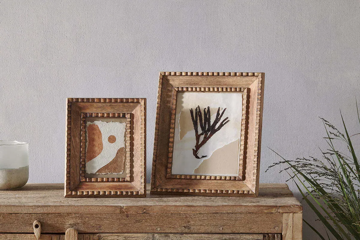 Hansika 5x7 Photo Frame - Natural, Mango Wood product