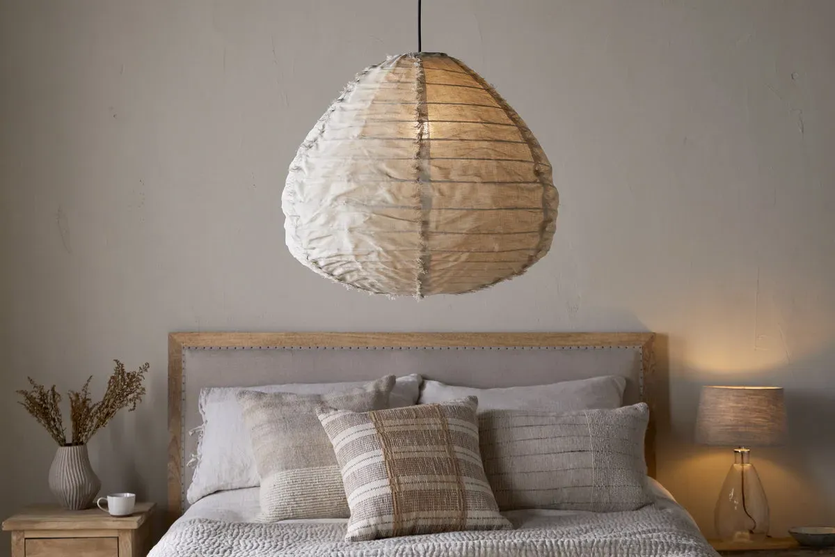 Hirana Cotton Lampshade - Natural image