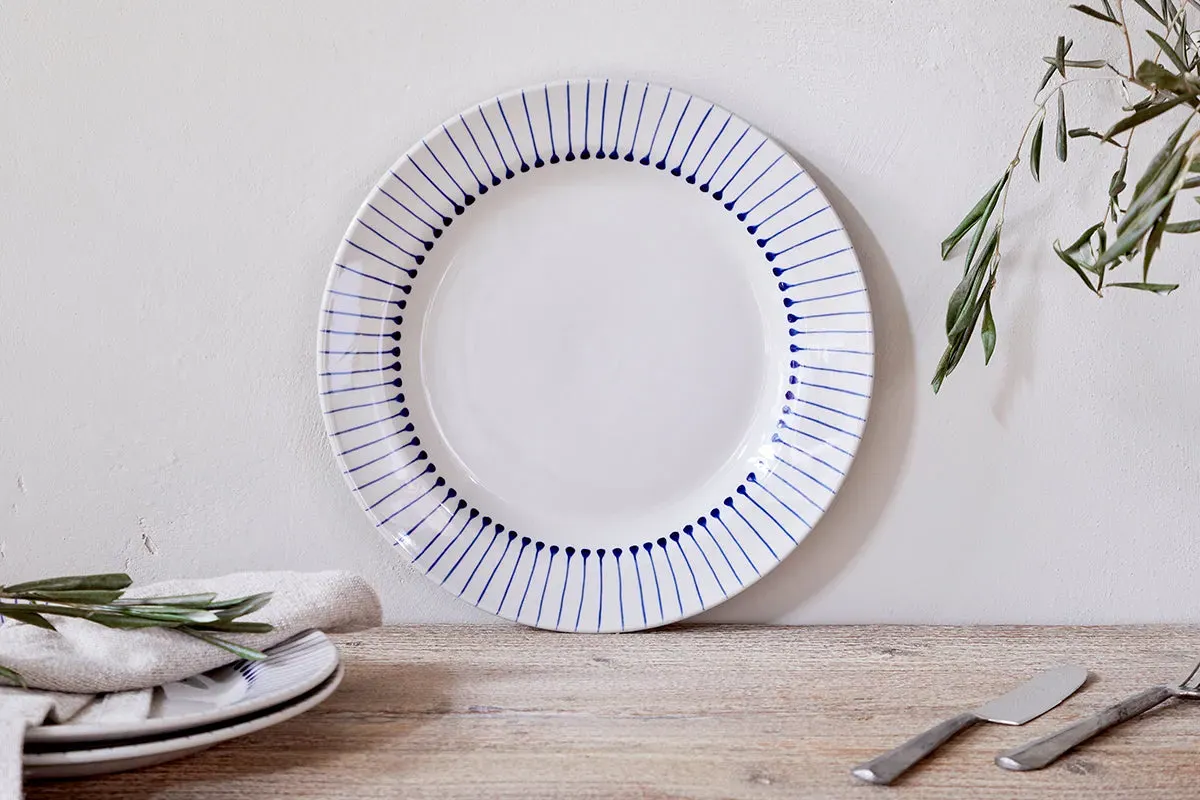Iba Dinner Plate - Indigo