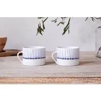Iba Large Mug Set of 2 - Indigo