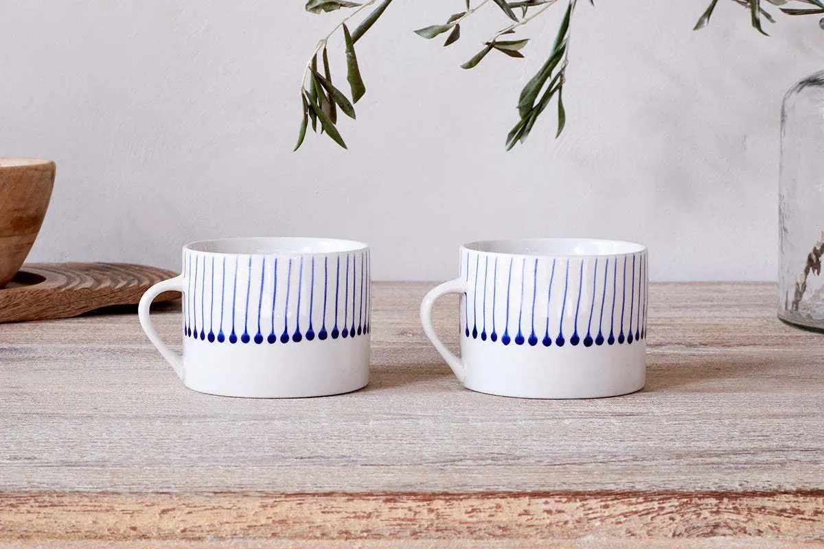 Iba Large Mug Set of 2 - Indigo product