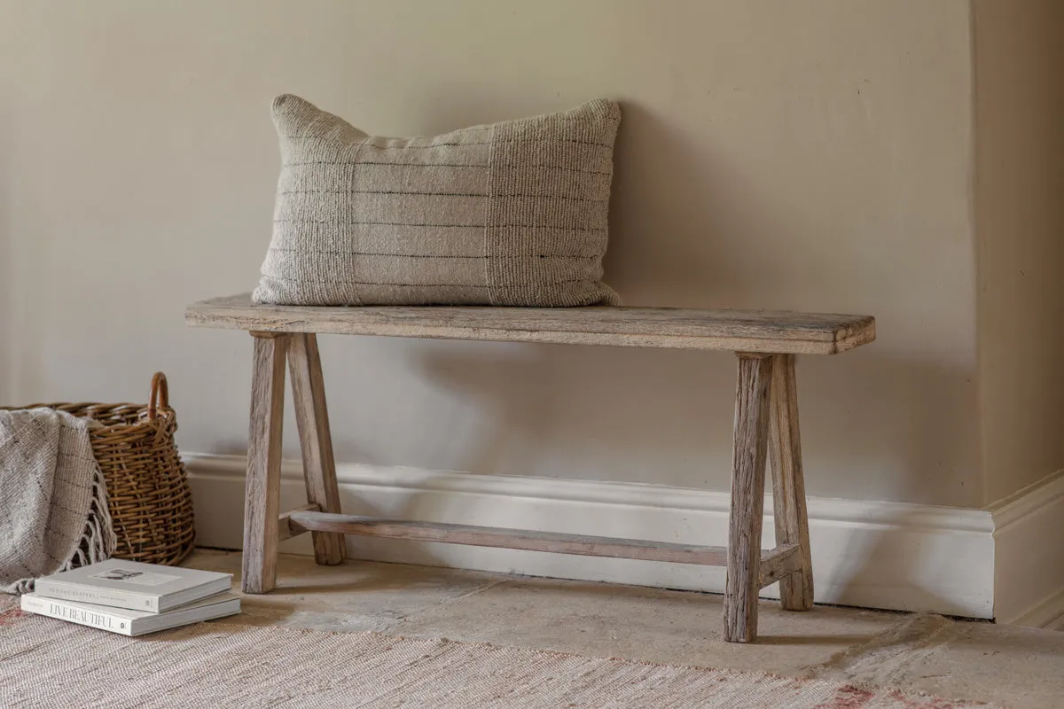 Ibo Long Bench - Natural, Reclaimed Wood image