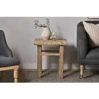 Ibo Reclaimed Wood Side Table - Natural