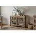 Ibo Reclaimed Wood Sideboard with Glass Panels - Natural