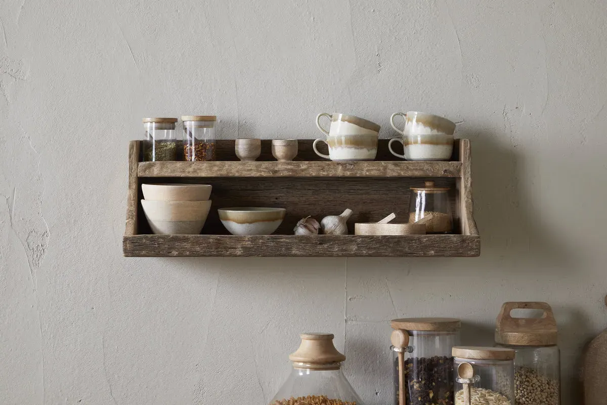 Ibo Reclaimed Wood Storage Shelf - Natural image