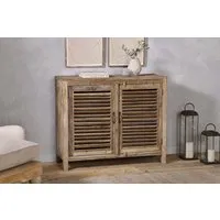 Ibo Reclaimed Wood Slatted Sideboard - Natural alternate view
