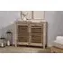 Ibo Slatted Sideboard - Natural, Reclaimed Wood