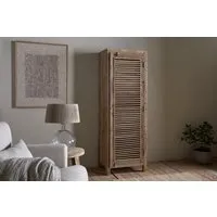 Ibo Tall Slatted Storage Cabinet - Natural, Reclaimed Wood alternate view