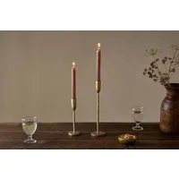Rustic Soy Blend Dinner Candles Set of 2 - Rust alternate view