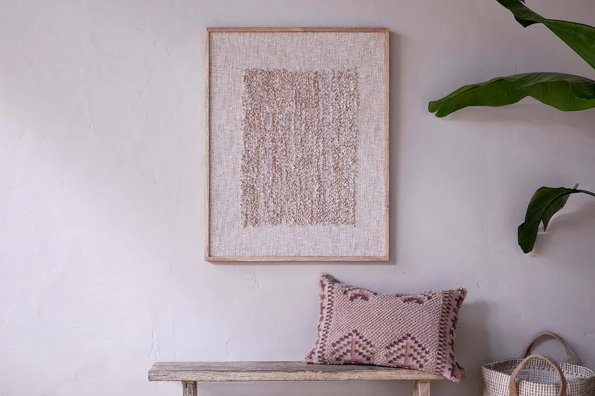 Ikona Textured Wall Art - Natural, Cotton product