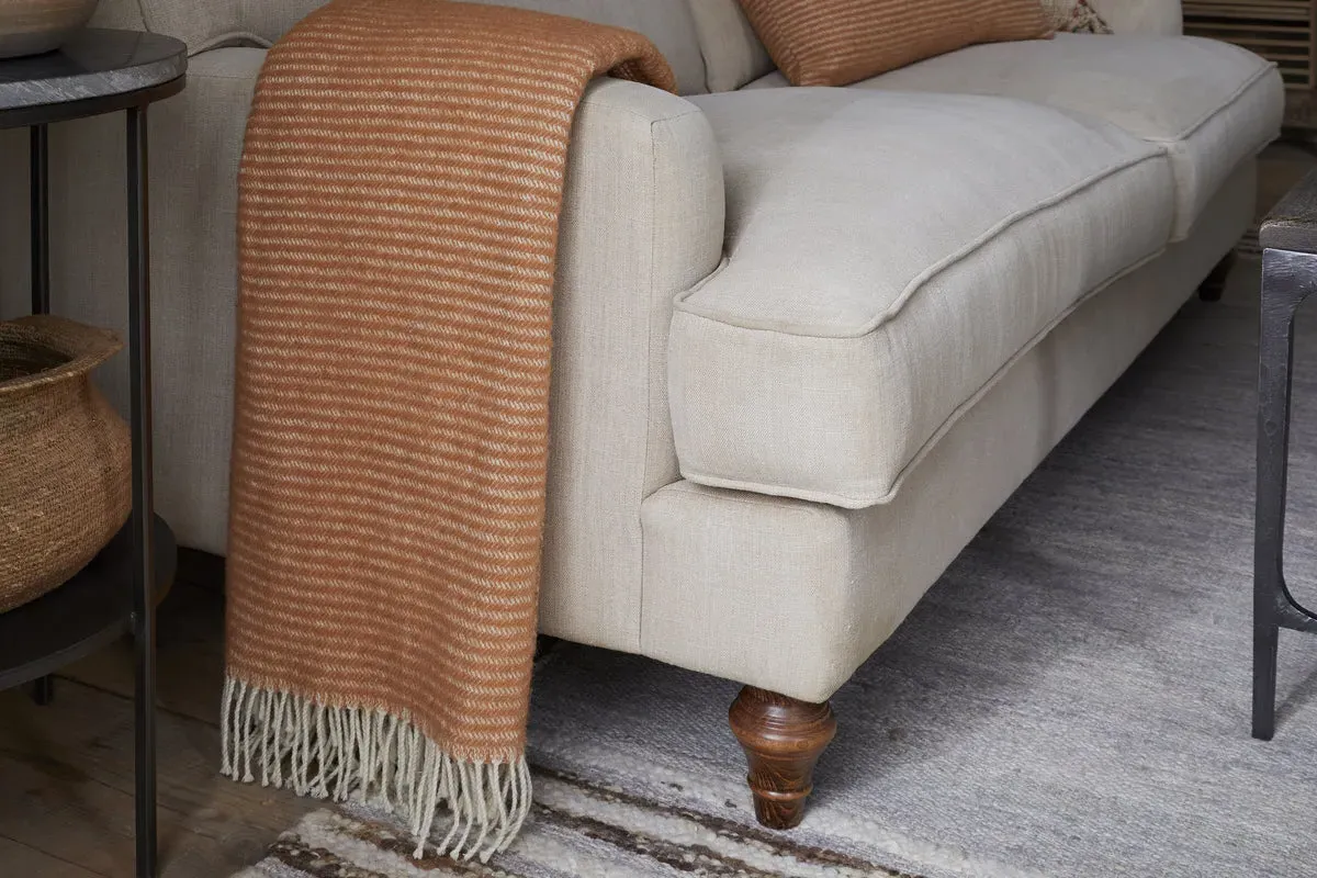 Ilaa Striped Wool Throw - Sand product