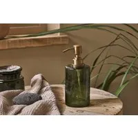 Ilcoso Recycled Hammered Glass Soap Dispenser - Green alternate view