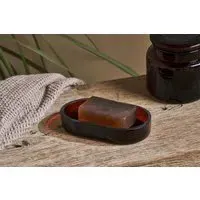 Ilcoso Soap Dish - Amber, Recycled Glass