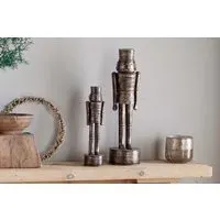 Imay Large Nutcracker Decoration - Antique Brass