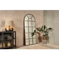 Imoma Iron Full Length Arch Mirror - Brass