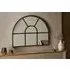 Imoma Iron Overmantle Arch Mirror - Black