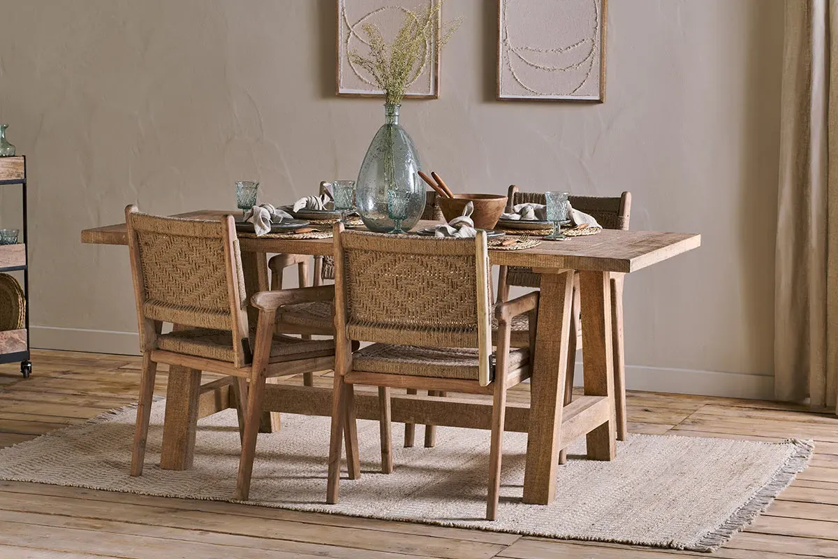 Indali Large Dining Table - Natural, Mango Wood