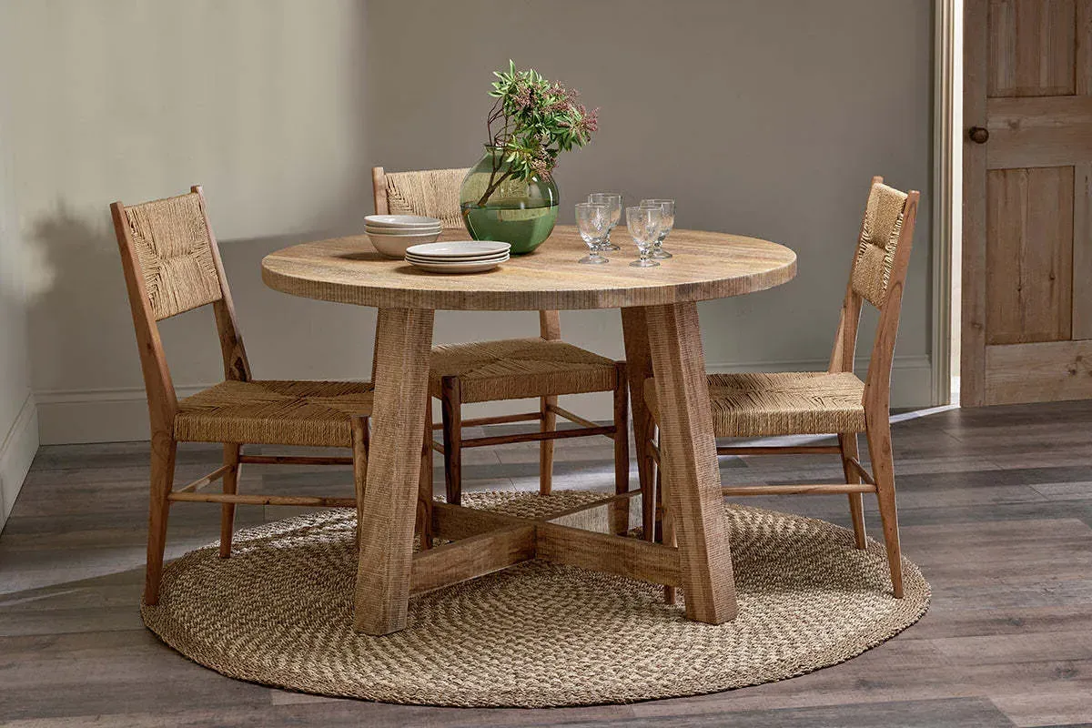 Indali Small Round Dining Table - Natural, Mango Wood product