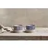 Indigo Drop Mug Set of 2 - Cream/Indigo, Ceramic