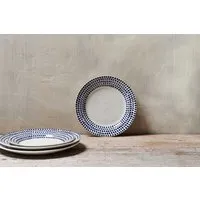 Indigo Drop Side Plate - Cream & Indigo alternate view