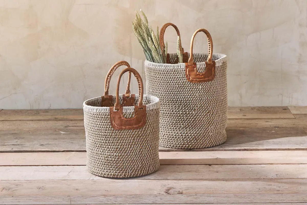 Indra Large Coil Storage Basket - Brown