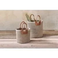 Indra Small Coil Storage Basket - Brown