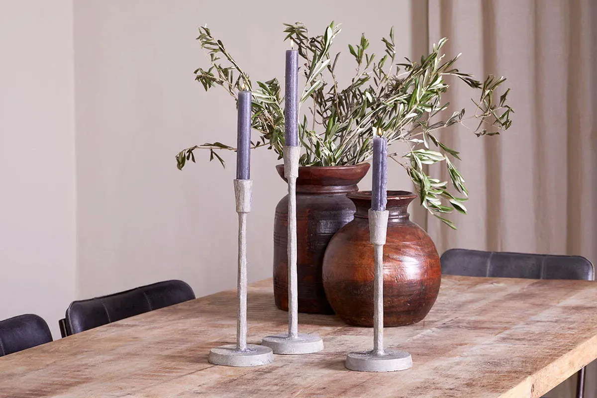 Inigo Small Candle Holder - Aged Zinc, Iron product