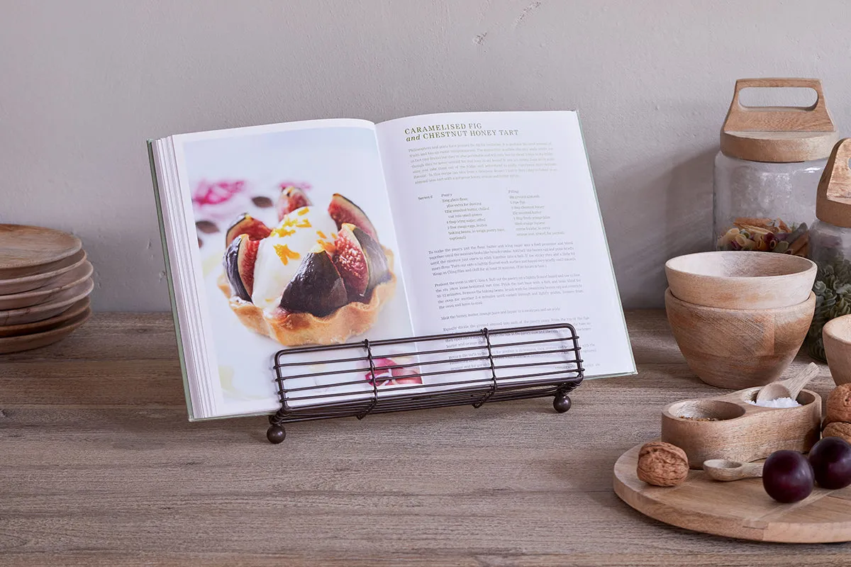 Inkollu Wire Bookstand - Aged Brass image