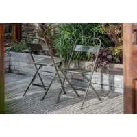 Ishan Reclaimed Folding Chair - Metal alternate view