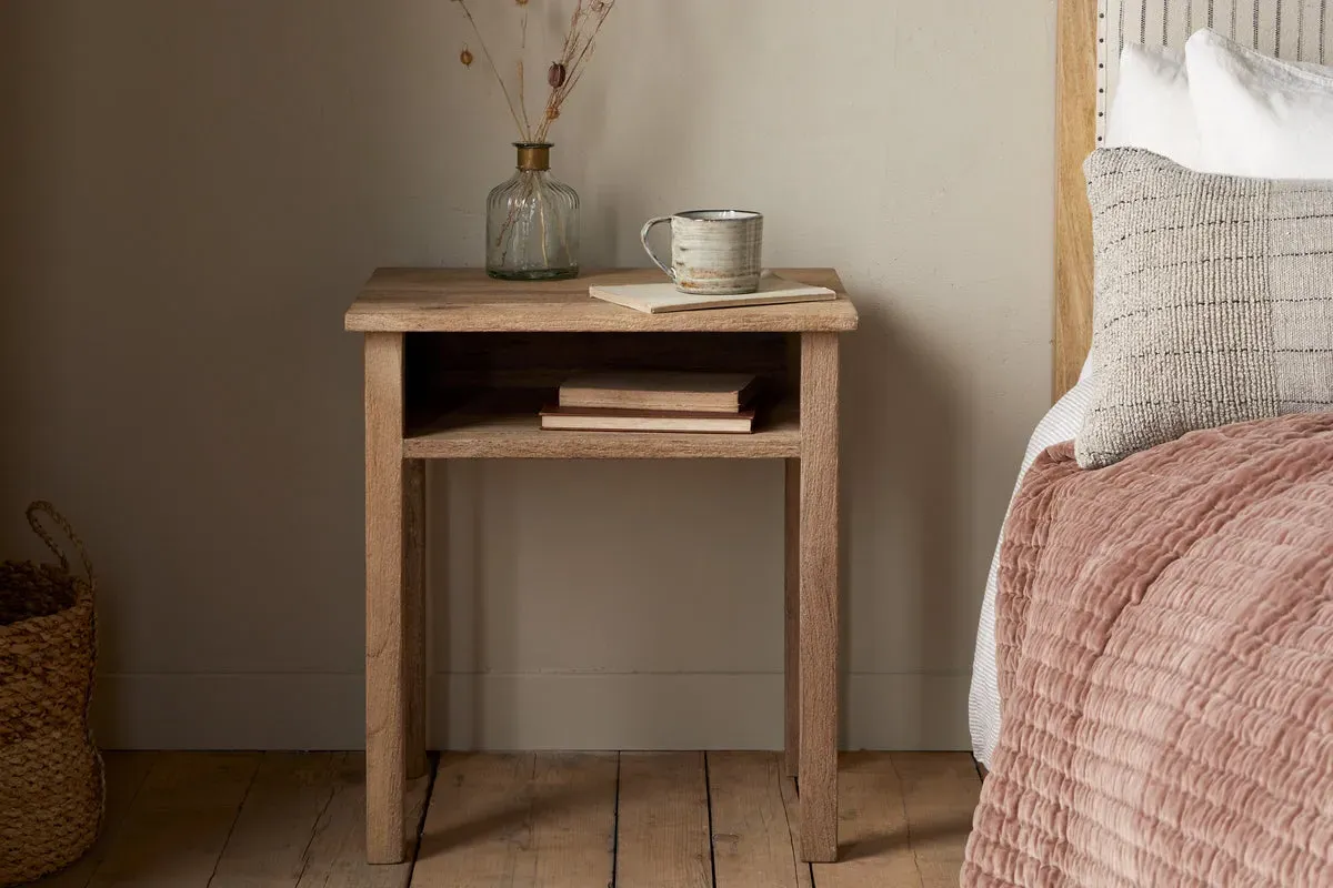 Iya Bedside Table - Natural, Reclaimed Wood product