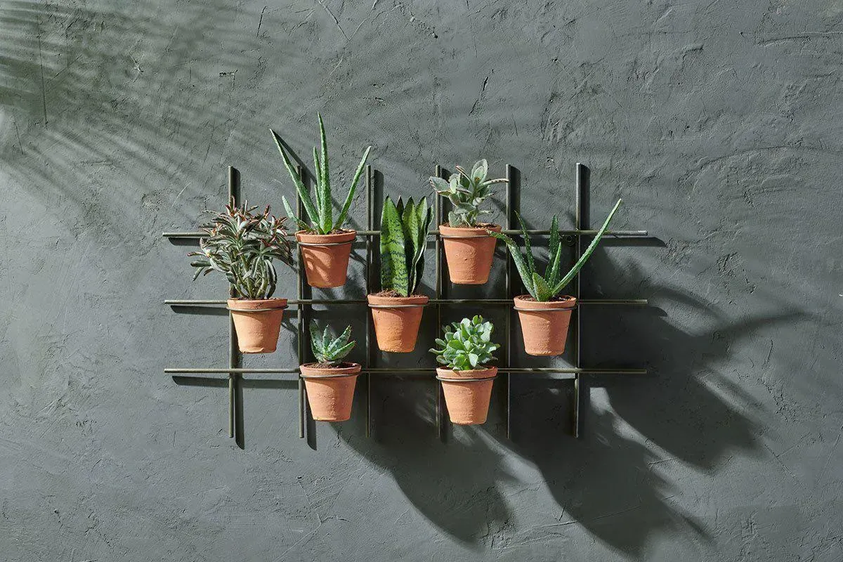 Jara Wall Hung Planter - Terracotta, Iron product