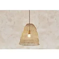 Jatani Large Oval Wire Lampshade - Antique Brass