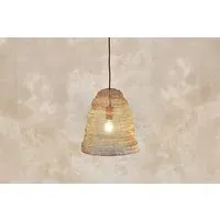 Jatani Small Oval Wire Lampshade - Antique Brass