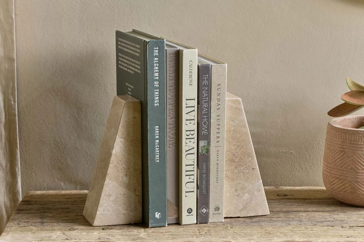 Juda Marble Bookends - Grey image