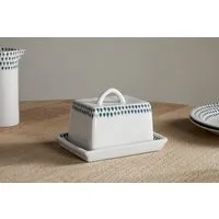 Juniper Drop Butter Dish - Green alternate view