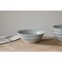 Juniper Drop Cereal Bowl - Cream, Juniper