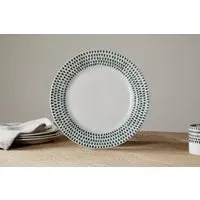 Juniper Drop Dinner Plate - Cream, Ceramic