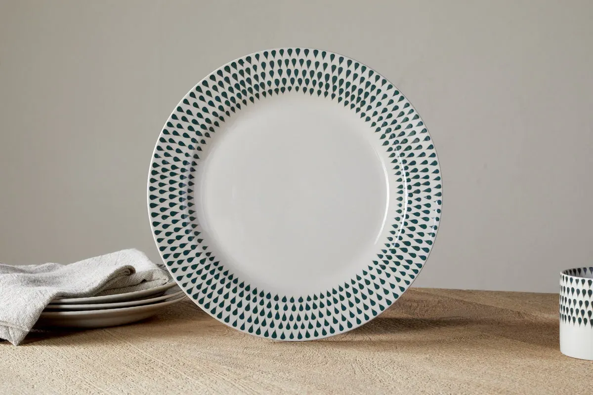 Juniper Drop Dinner Plate - Cream, Ceramic image