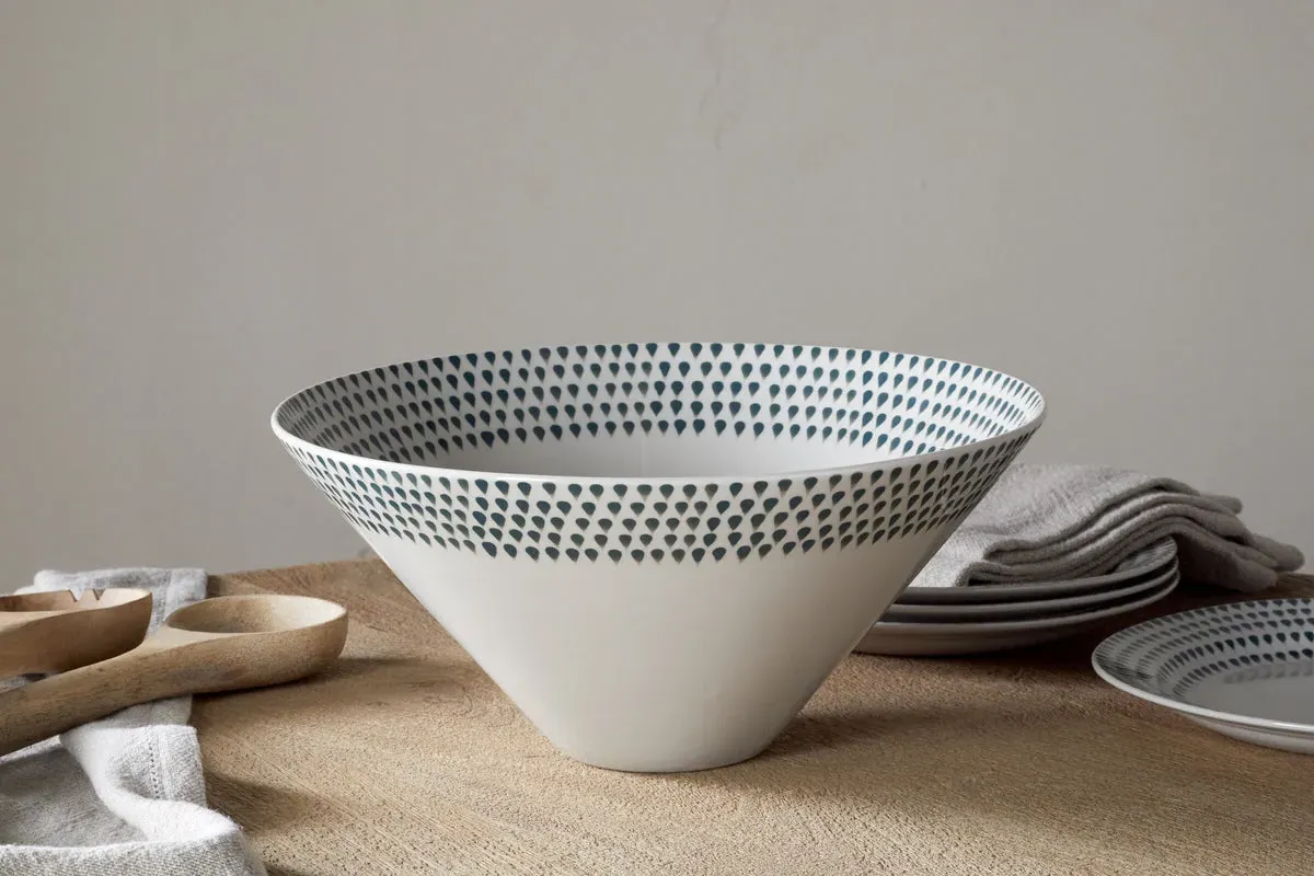 Juniper Drop Large Serving Bowl - Cream & Juniper product
