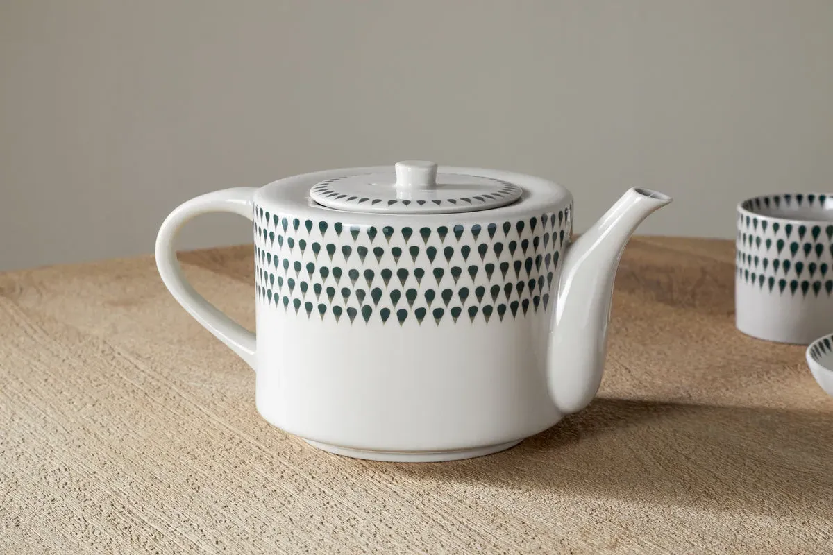 Juniper Drop Large Teapot - Green product