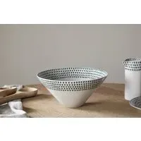 Juniper Drop Medium Serving Bowl - Cream, Juniper