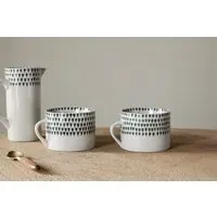 Juniper Drop Mug Set Of 2 - Cream, Juniper