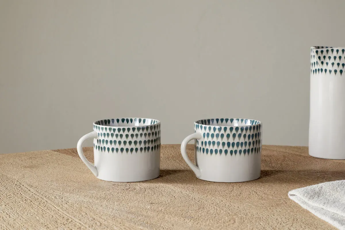 Juniper Drop Mug Set Of 2 - Cream, Juniper image