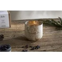 Juniper & Fir 3 Wick Scented Candle - Antique Gold