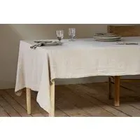 Junto Large Linen Tablecloth - Natural