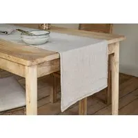 Junto Linen Table Runner - Natural alternate view