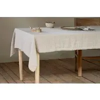 Junto Small Linen Tablecloth - Natural