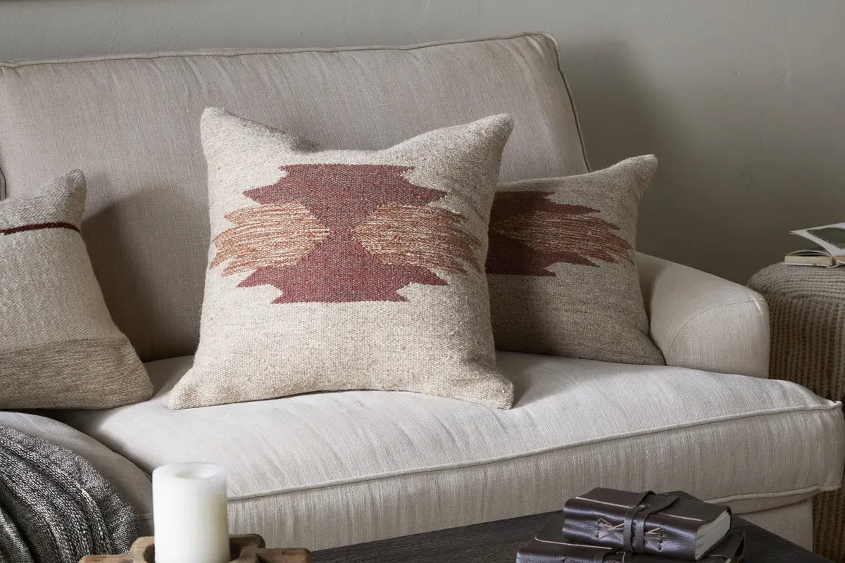 Kabir Wool Cushion Cover - Rust product
