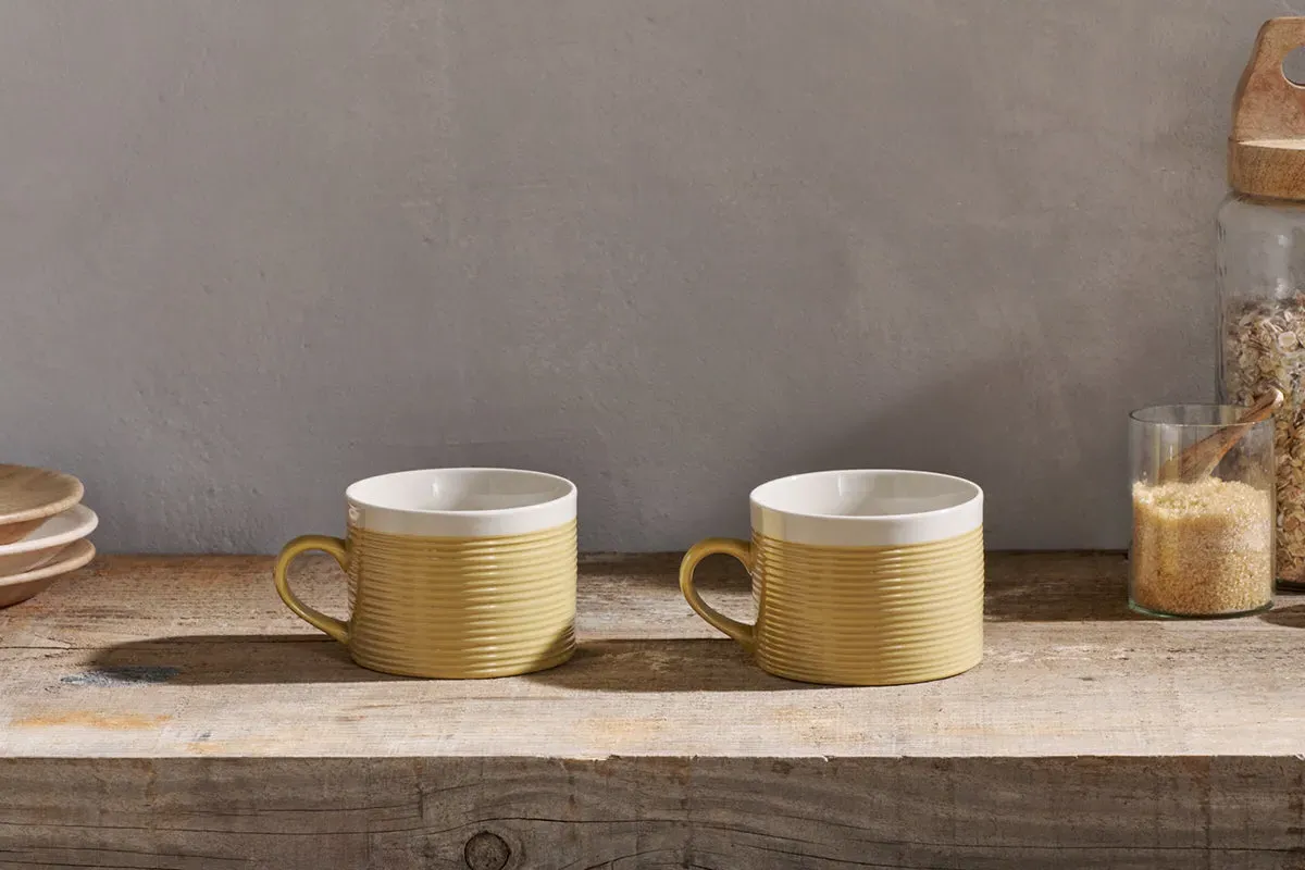 Kai Mugs Set of 2 - Mustard image