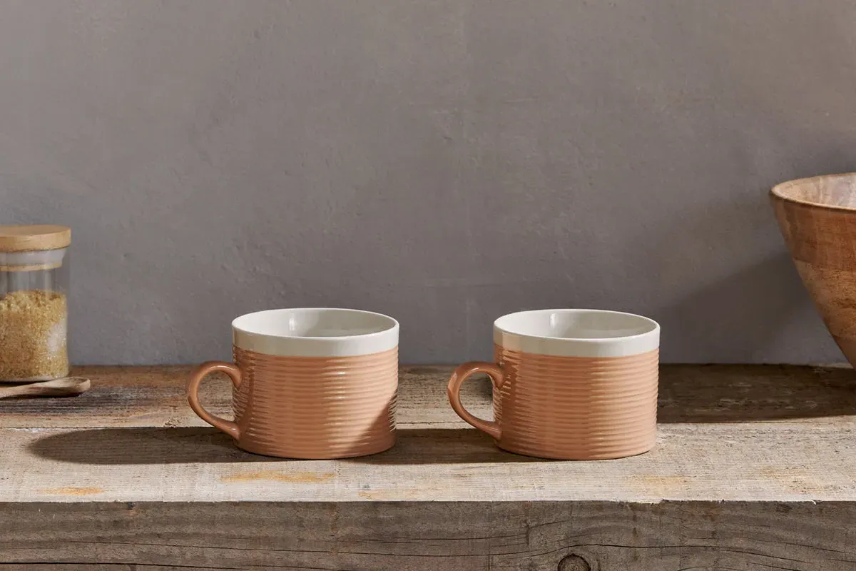 Kai Mugs Set of 2 - Terracotta